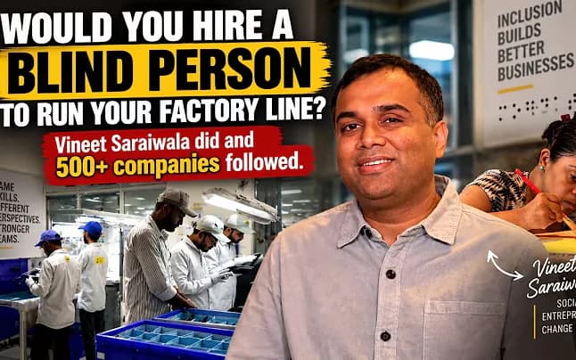 CNBC-TV18 captures how Vineet Saraiwala is reshaping disability employment in India.